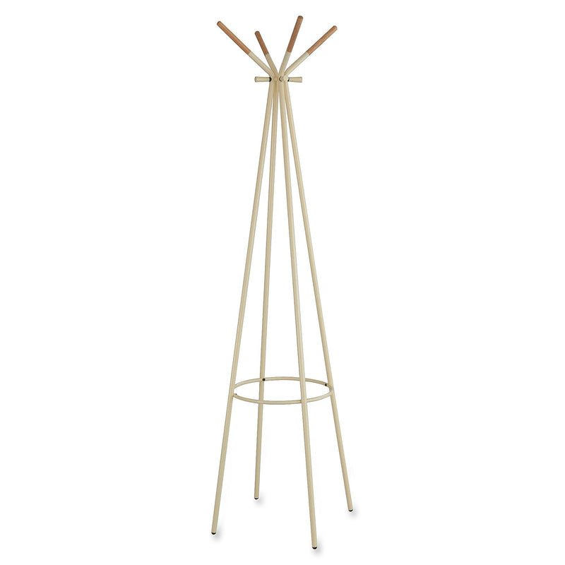 Safco Family Floor Steel Coat Rack, Cream  (4256CRM)