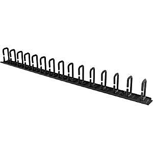 StarTech.com® Steel Vertical Cable Organizer with D-Ring Hooks, 3', Black (CMVER20UD)