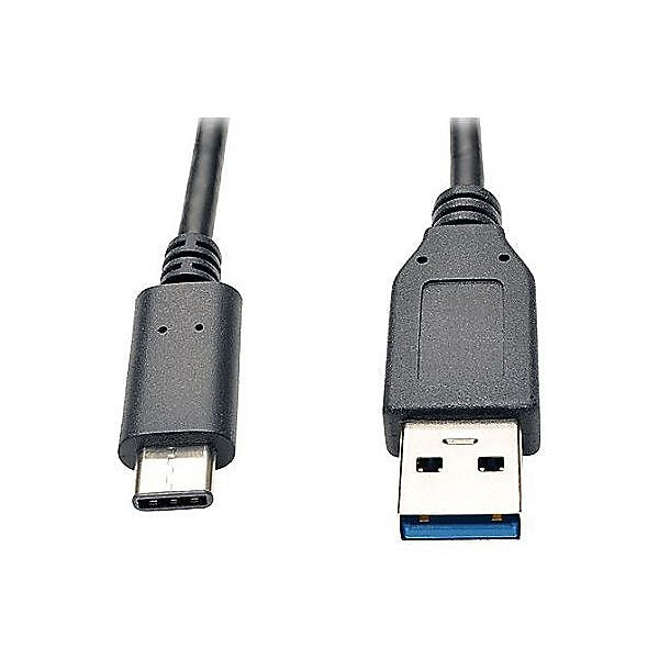 Tripp Lite U428-003-G2 3' USB 3.1 Type C to USB 3.1 Type A Male/Male Data Transfer Cable, Black