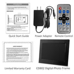 Sungale 8" Digital Picture Frame, Black (CD802)