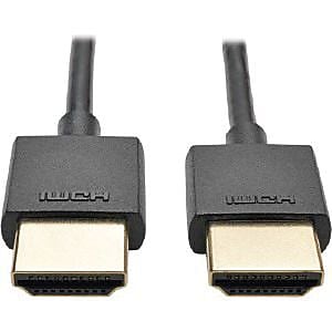 Tripp Lite P569-003-SLIM 3' High Speed HDMI Male/Male Digital Audio/Video Cable with Ethernet, Black