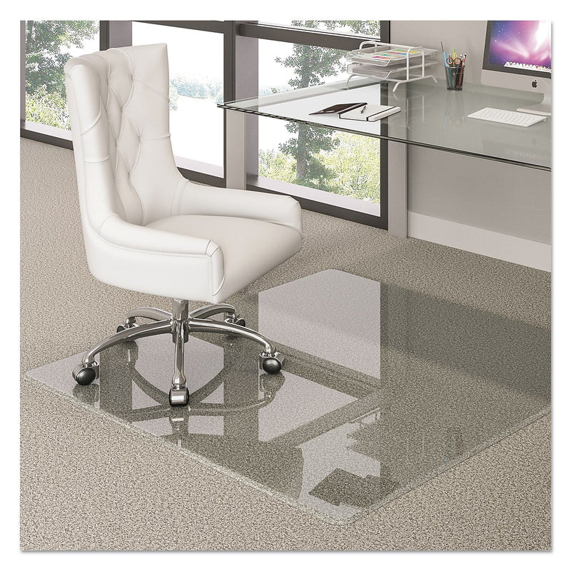 Deflecto Premium Glass Chair Mat, 44 X 50, Clear