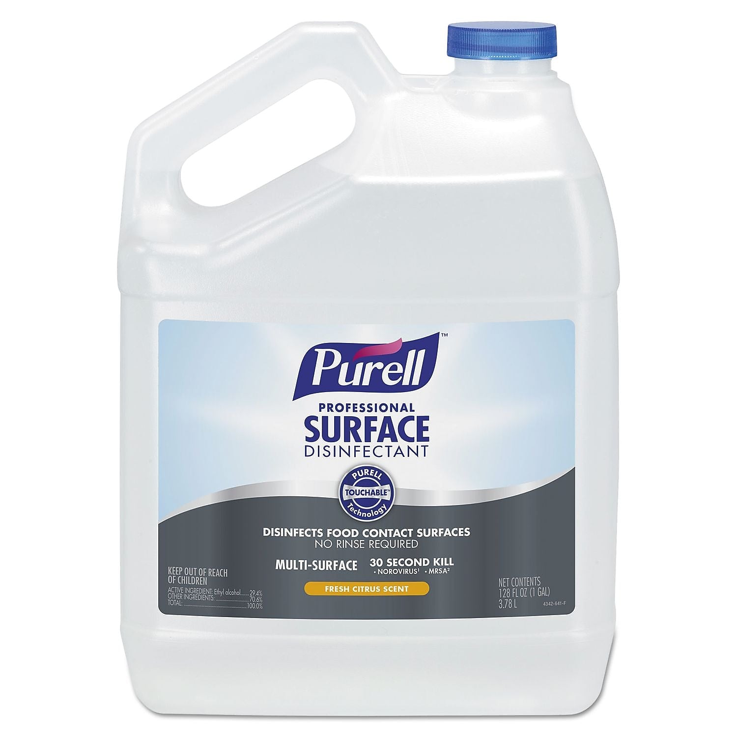 PURELL Professional Surface Disinfectant, Fresh Citrus, 1 Gal Bottle, 4/carton