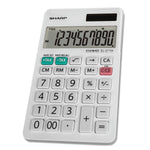 Sharp Elsi Mate EL-377WB 10-Digit Pocket Calculator, White