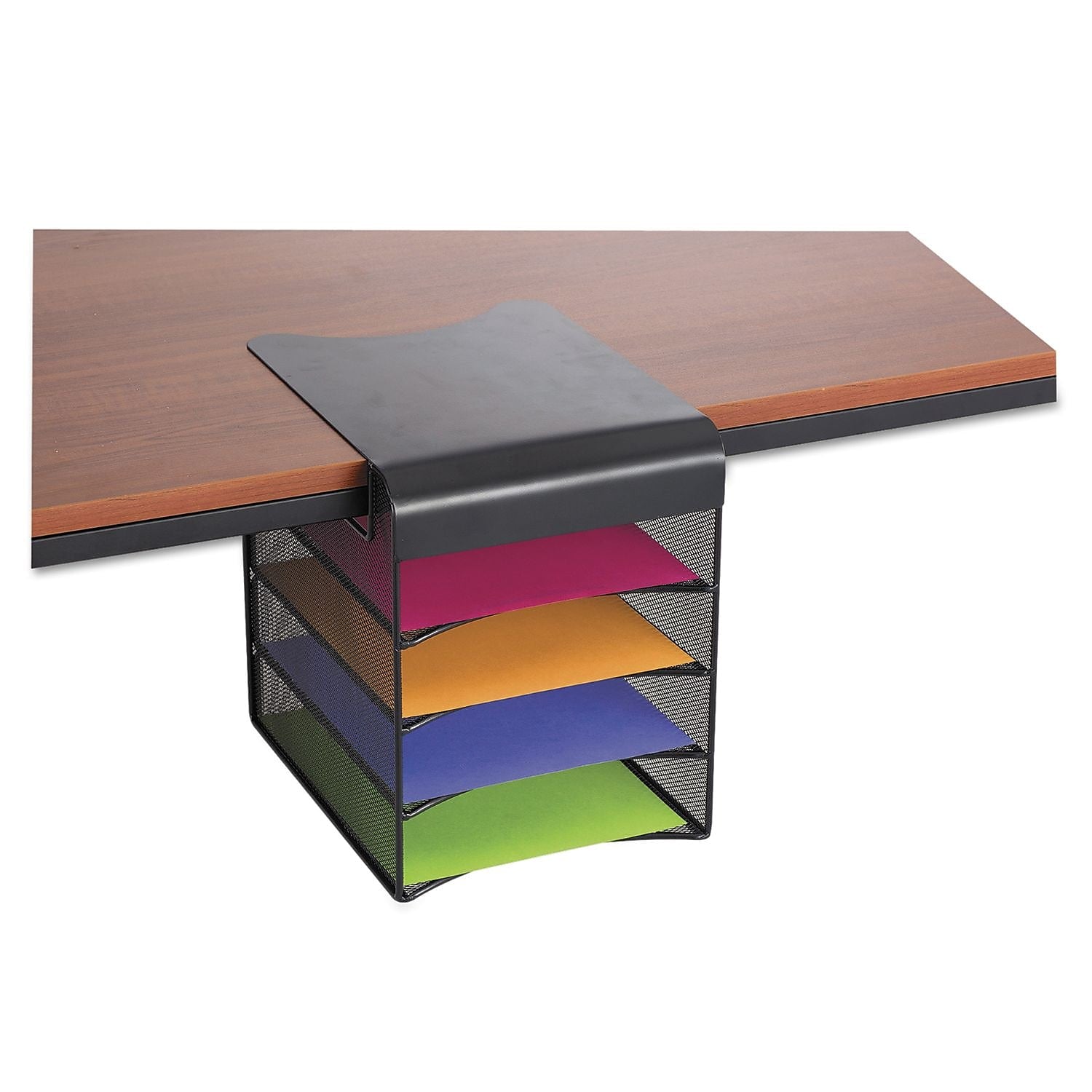 Safco Onyx Hanging Organizer, Solid Top Horizontal, 12 1/3 X 12 X 10, Black