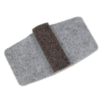 Master Caster Wrap Around Felt Floor Savers, 7 1/4 X 1 X 8, Gray/black, 16/pack