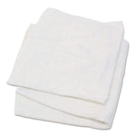 HOSPECO Terry Food Service Rags, White, 25 lbs., 170 Rags/Pack (HOS53725)