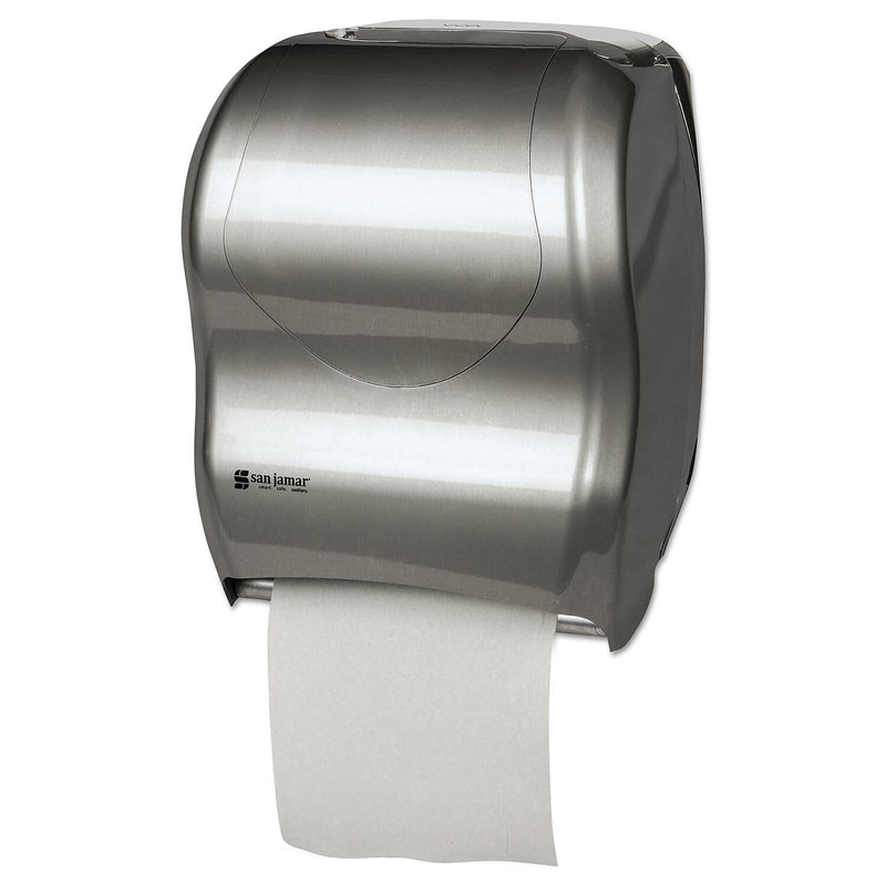 San Jamar Tear-N-Dry Touchless Roll Towel Dispenser, 16 3/4 X 10 X 12 1/2, Silver