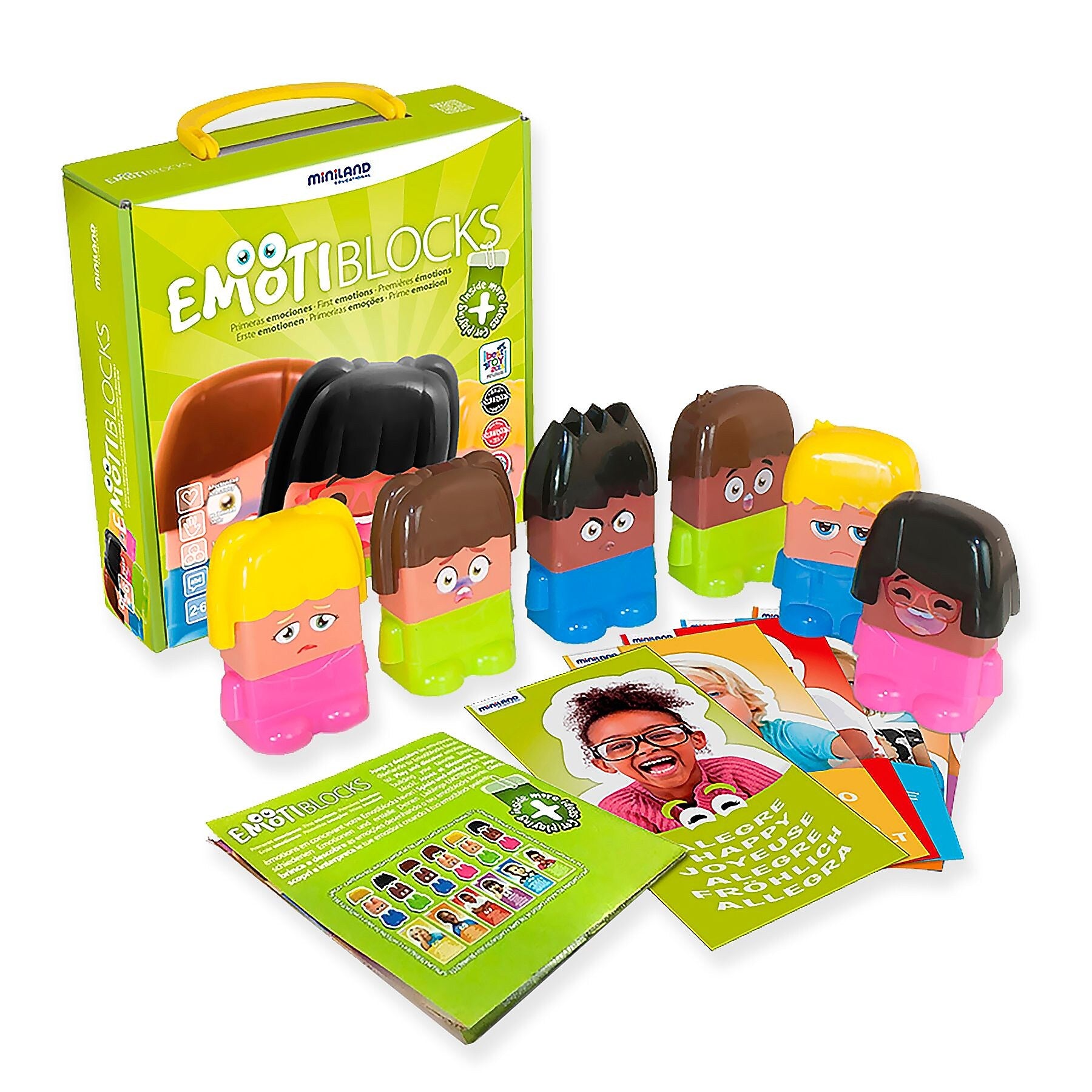 MINILAND Educational Emotiblocks, 18 Pieces/Set (MLE32350)