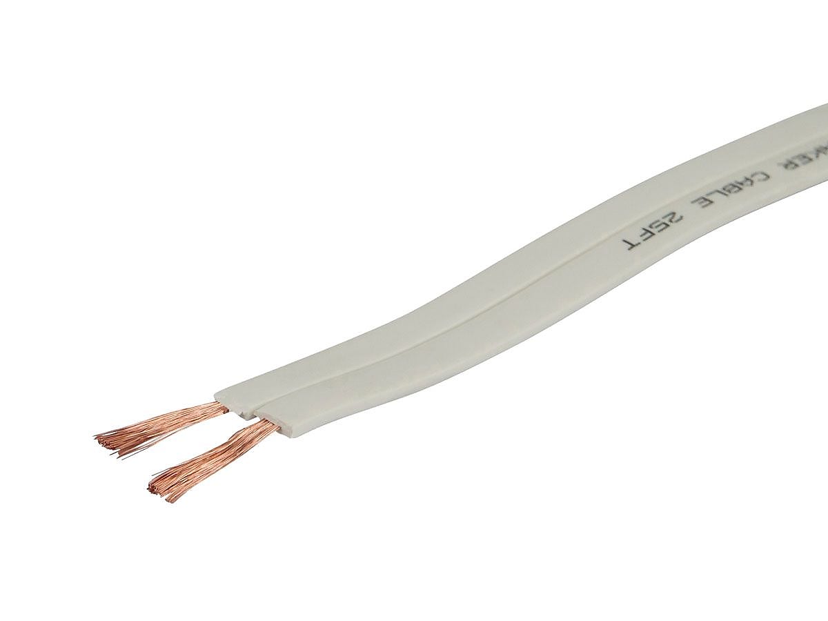 Monoprice Planate Series 16AWG Pure Copper Flat Speaker Wire, 50ft