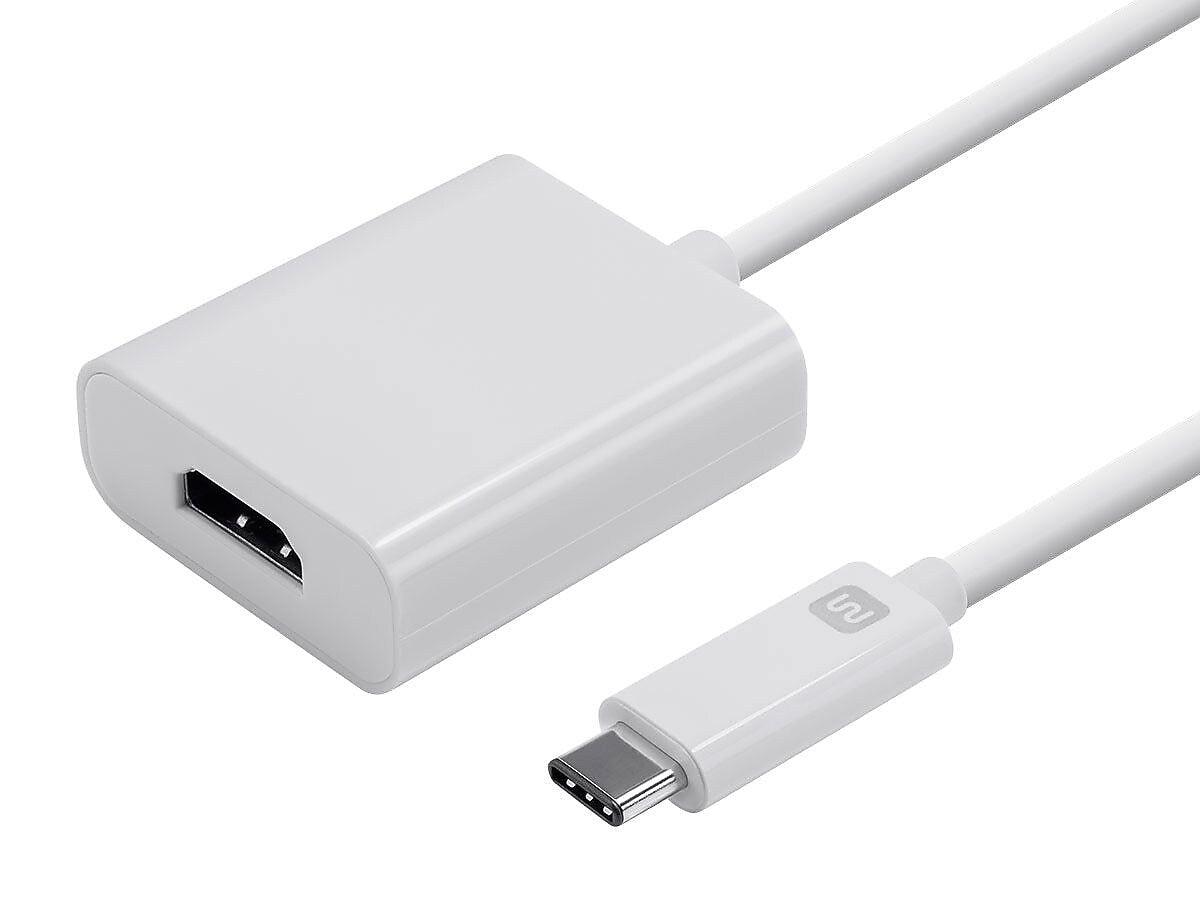 Monoprice Select Series USB-C to HDMI Adapter, White (133235)