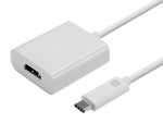 Monoprice Select Series USB-C to HDMI Adapter, White (133235)