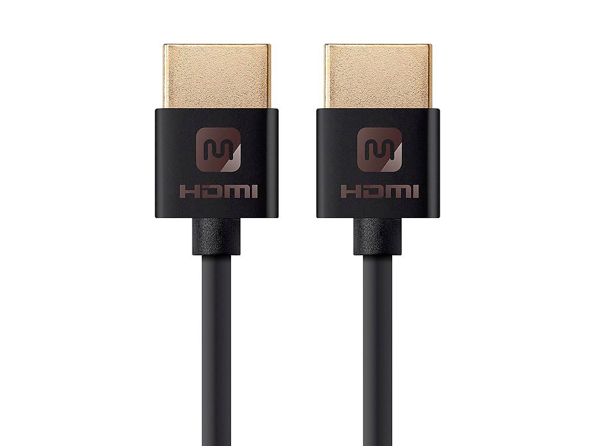 Monoprice Ultra Slim Series High Speed HDMI® Cable, 6ft Black
