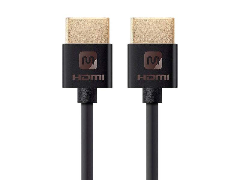 Monoprice Ultra Slim Series High Speed HDMI® Cable, 6ft Black