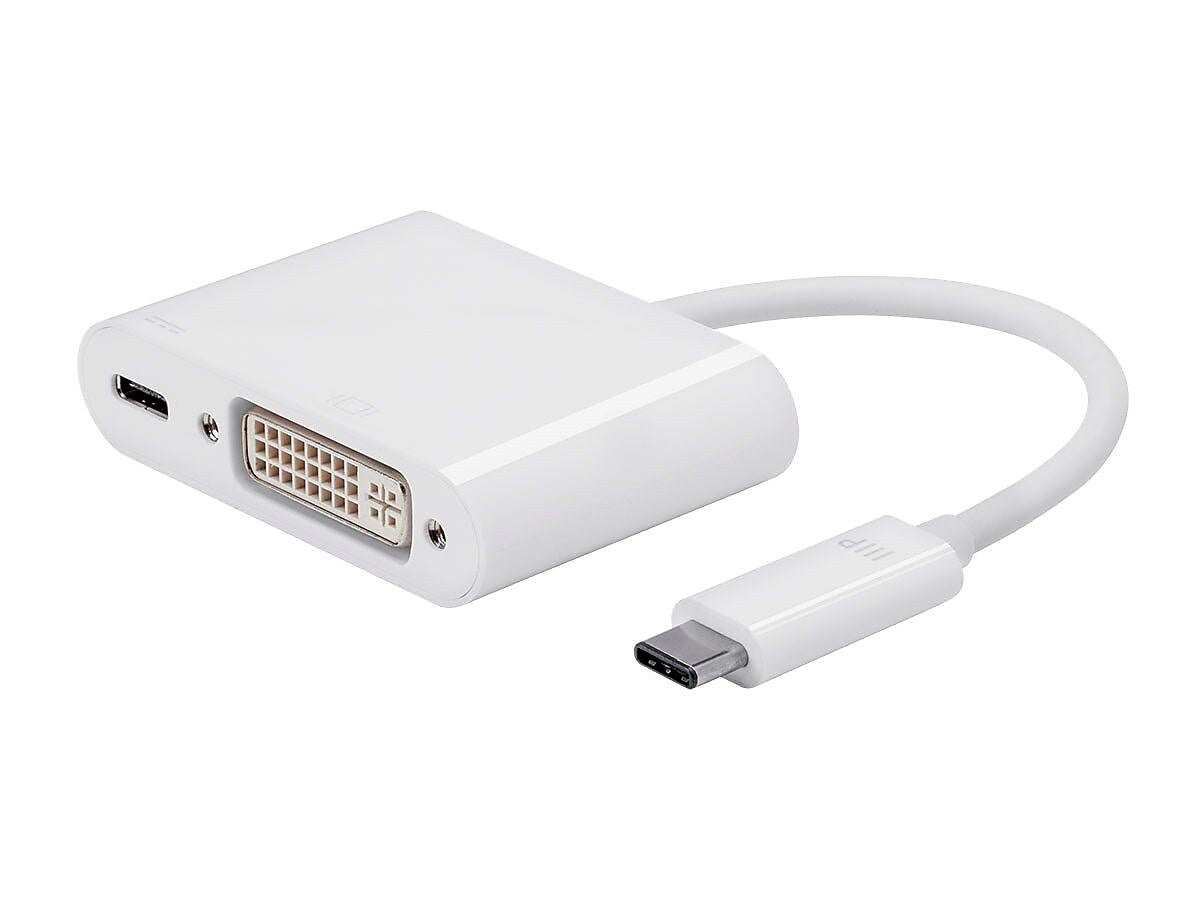 Monoprice Select Series USB-C to DVI & USB-C (F) Dual Port Adapter