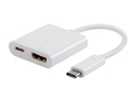 Monoprice Select Series USB-C to HDMI® & USB-C (F) Dual Port Adapter