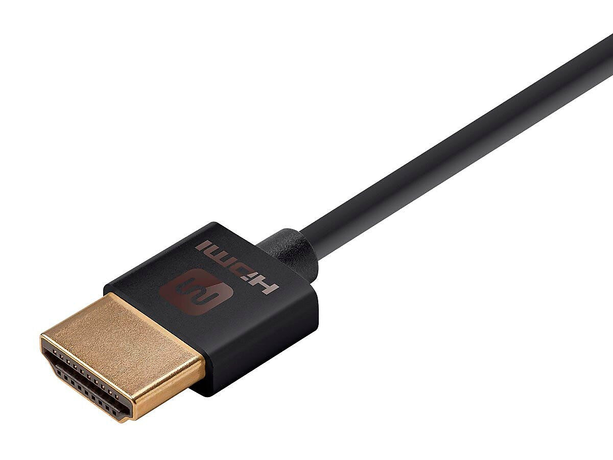 Monoprice Ultra Slim Series High Speed HDMI® Cable, 6ft Black