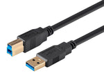 Monoprice Select Series 3' USB 3.0 A to B Cable, Black