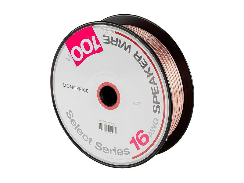 Monoprice Select Series 16AWG Speaker Wire, 100ft