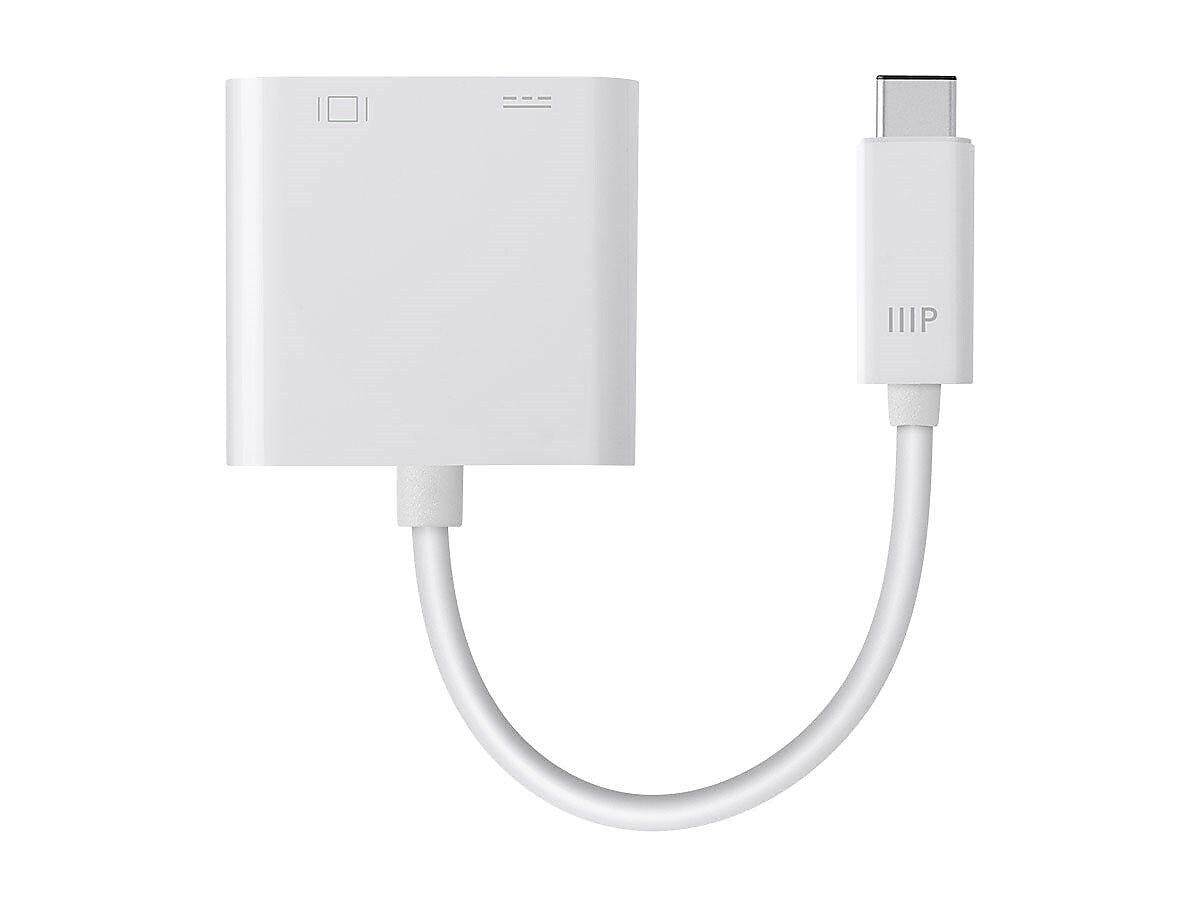 Monoprice Select Series USB-C to HDMI® & USB-C (F) Dual Port Adapter