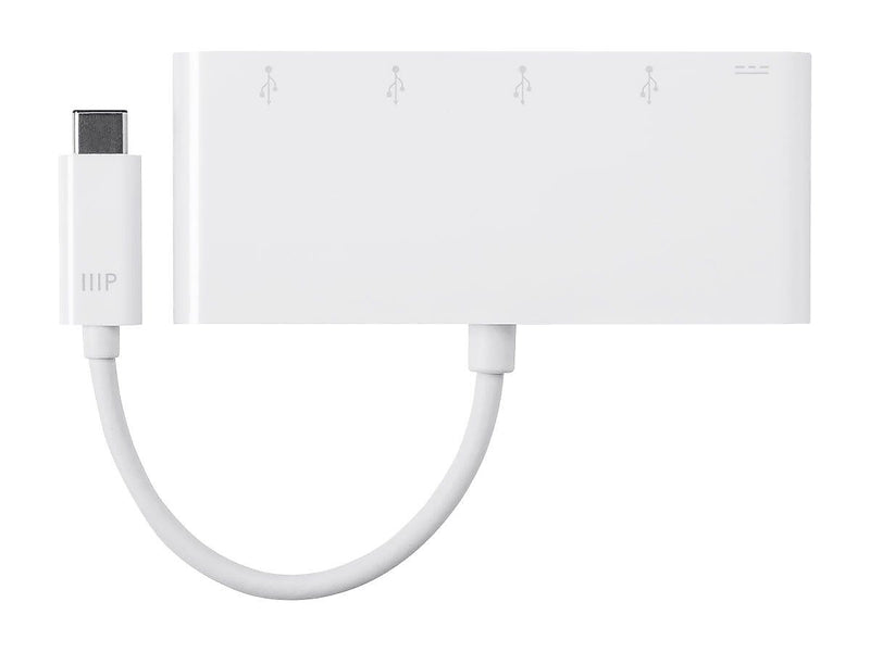 Monoprice Select Series USB-C to 4x USB-A 3.0 & USB-C (F) Adapter