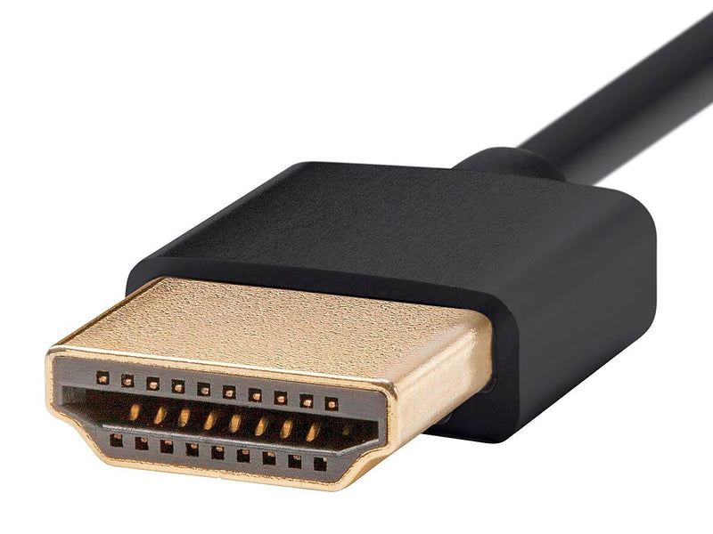 Monoprice Ultra Slim Series High Speed HDMI® Cable, 6ft Black