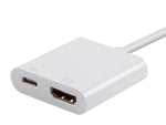 Monoprice Select Series USB-C to HDMI® & USB-C (F) Dual Port Adapter