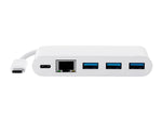 Monoprice Select Series USB-C to 3x USB-A 3.0, Gigabit Ethernet & USB-C (F) Adapter