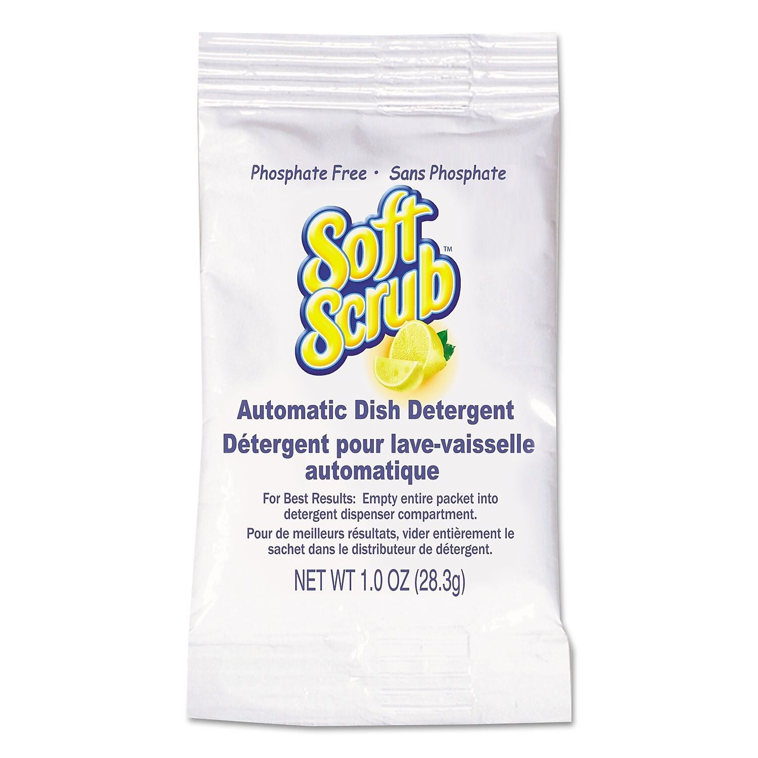 Soft Scrub Automatic Powder Dishwasher Detergent, Lemon Scent, 1 oz., (DIA10006)