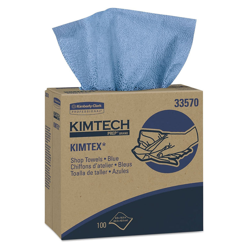 Kimtech Prep Kimtex Assorted Materials Cleaning Wipers, Blue, 100 Wipers/Box, 5/Carton (KCC33570)