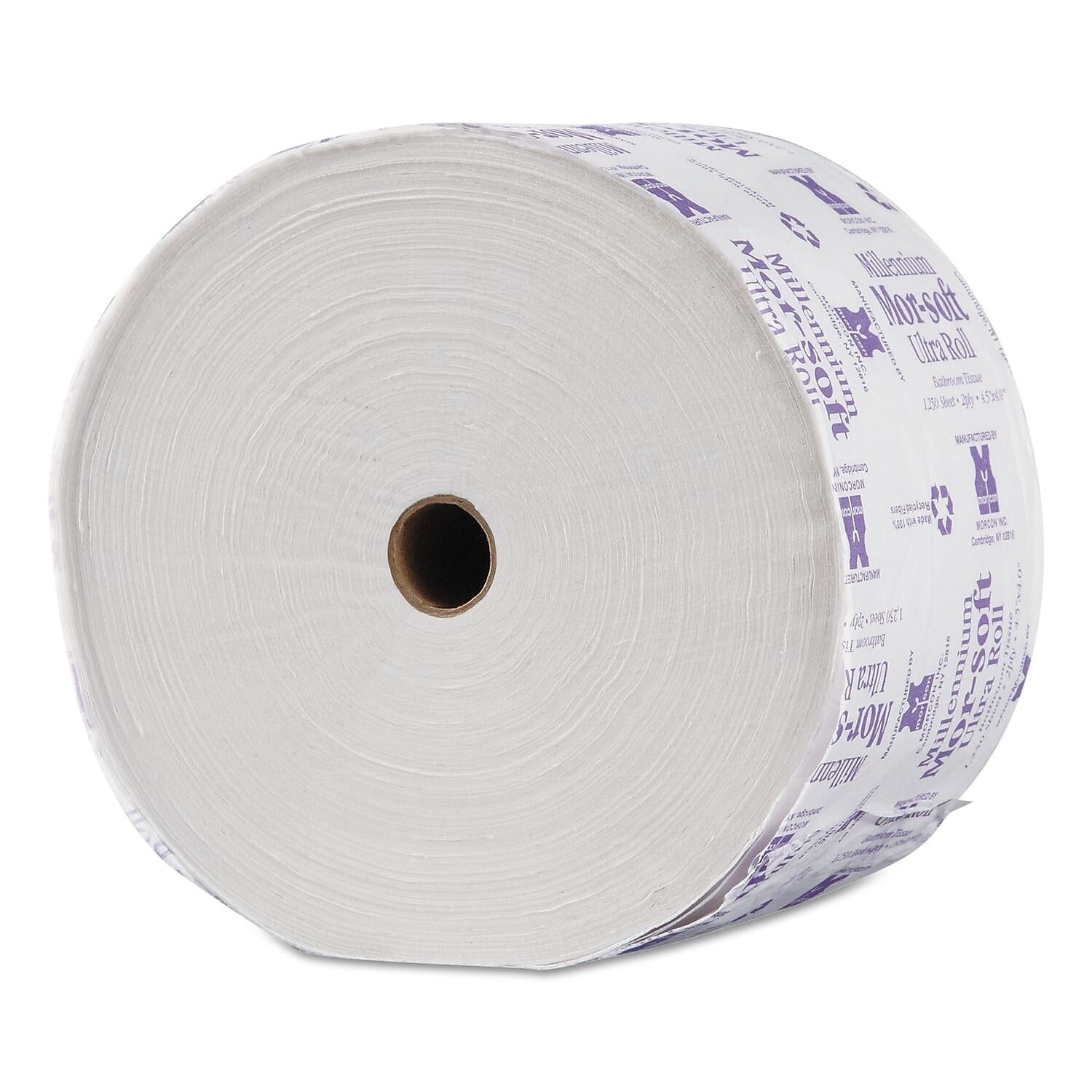 Morcon Paper Morsoft Millennium Ultra Bath Tissue, 2-Ply, White, 1250/roll, 24/carton