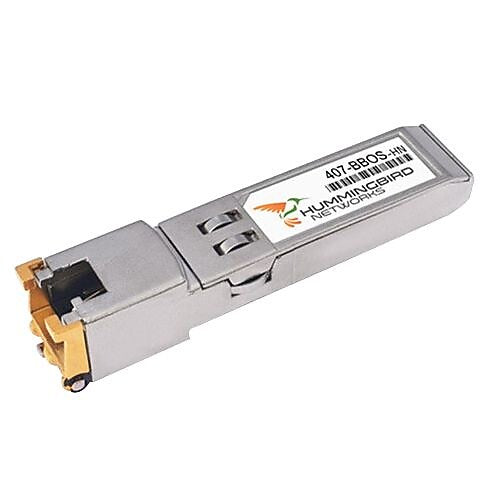 Dell™ RJ-45 1000Base-T Gigabit Ethernet SFP (mini-GBIC) Transceiver Module, 220 m (407-BBOS)