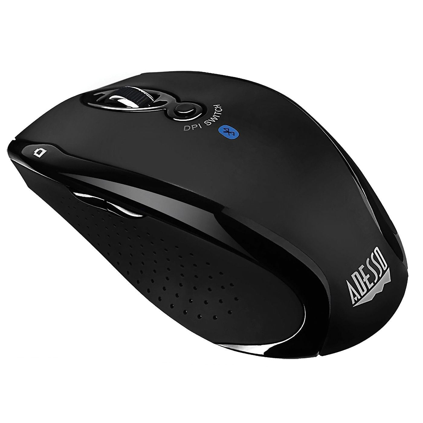 Adesso Ergo Mini Wireless Ergonomic Ambidextrous Optical Mouse, Black (IMOUSE S200B)