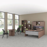 Alera® Valencia Series Bookcase, 5-Shelf, 31-3/4"W, Modern Walnut