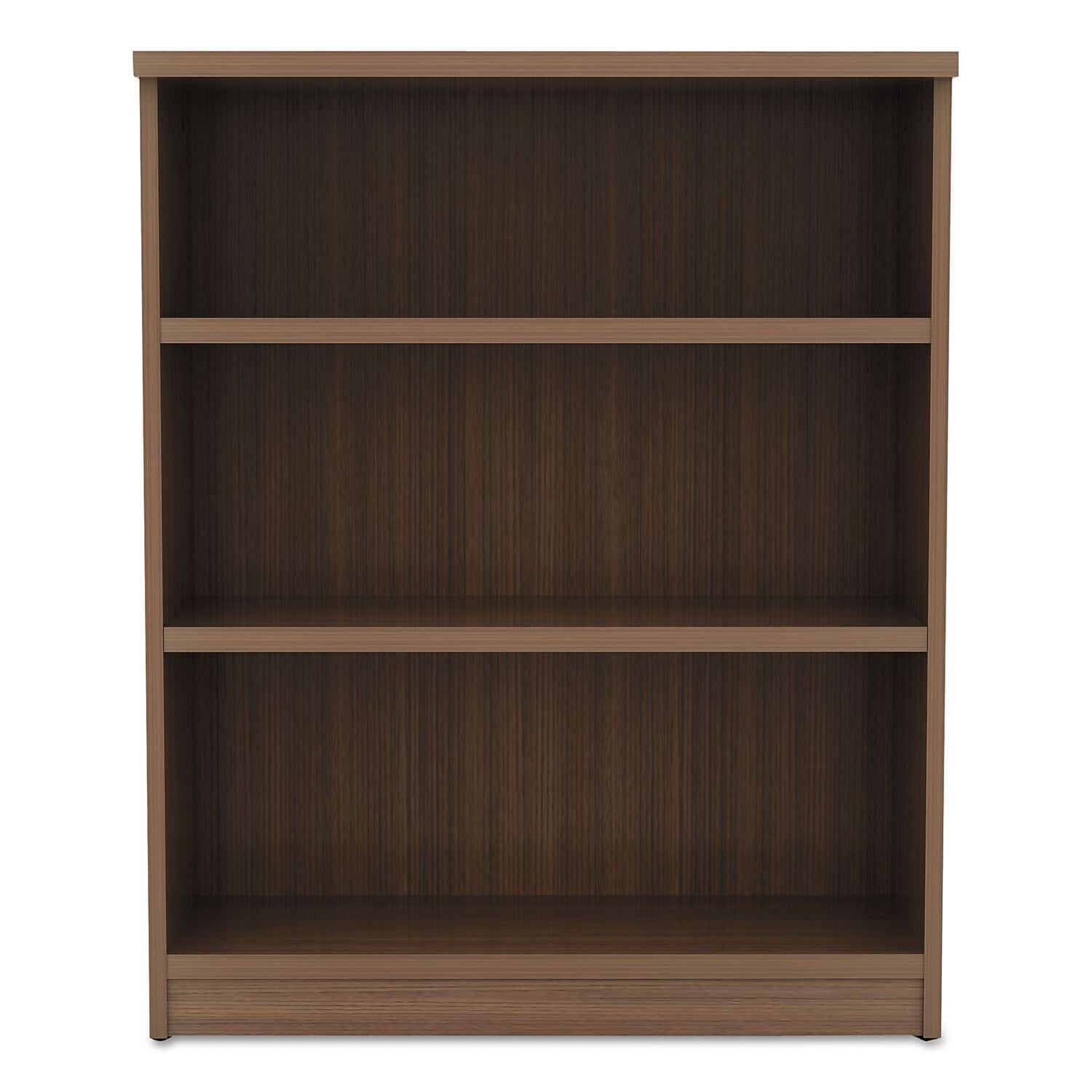 Alera Valencia Series Bookcase, 4-Shelf, 31-3/4"W, Modern Walnut