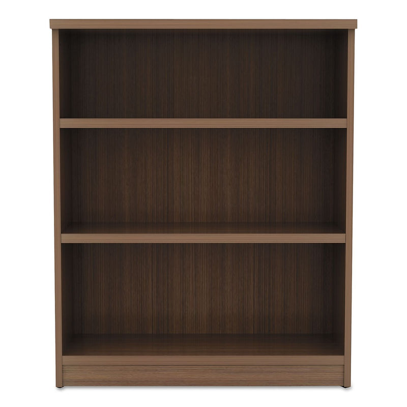 Alera Valencia Series Bookcase, 4-Shelf, 31-3/4"W, Modern Walnut