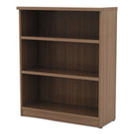 Alera Valencia Series Bookcase, 4-Shelf, 31-3/4"W, Modern Walnut