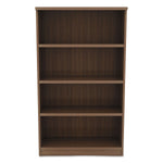 Alera Valencia Series Bookcase, 4-Shelf, 31-3/4"W, Modern Walnut