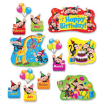 Trend Monkey Mischief® Birthday Bulletin Board Set, 28" x 18.25", 30 Pieces (T-8341)