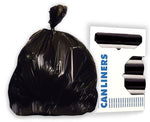 Heritage 20-30 Gallon Industrial Trash Bag, 30" x 37", High Density, 10 Mic, Black, 20 Rolls (Z6037MK R02)