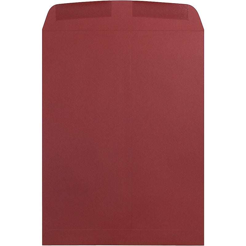 JAM Paper 9 x 12 Open End Catalog Envelopes, Dark Red, 100/Pack (31287532)