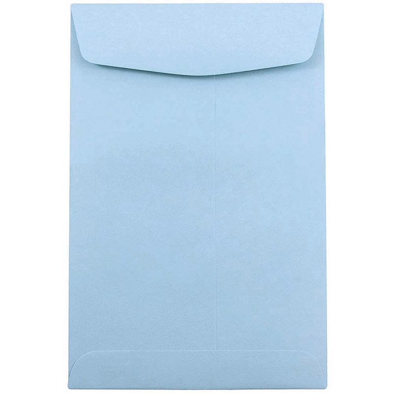 JAM Paper 6 x 9 Open End Catalog Envelopes, Baby Blue, 100/Pack (1285578)