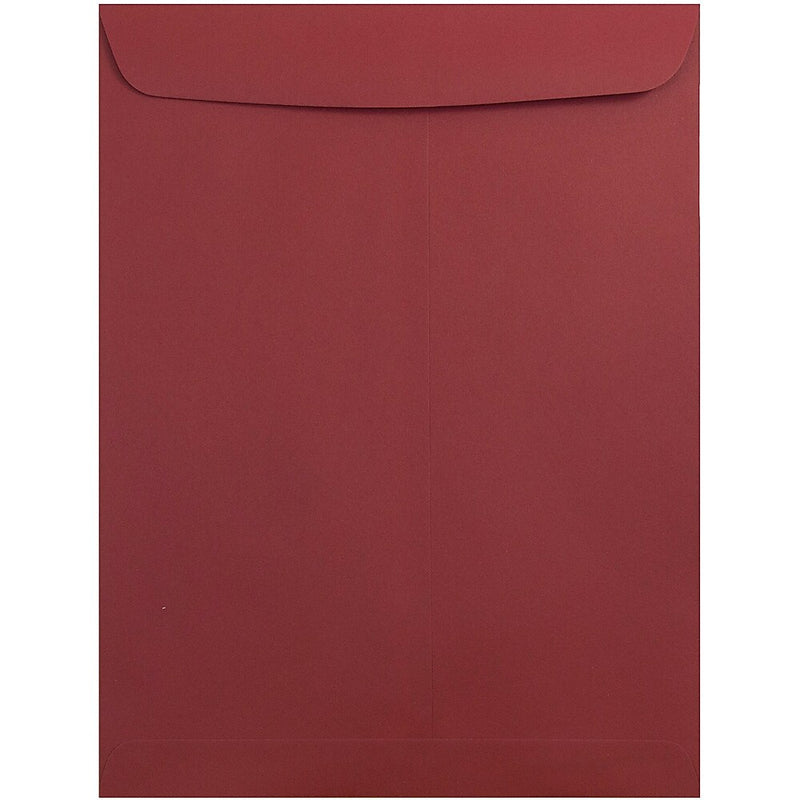 JAM Paper 10 x 13 Open End Catalog Envelopes, Dark Red, 100/Pack (31287541)