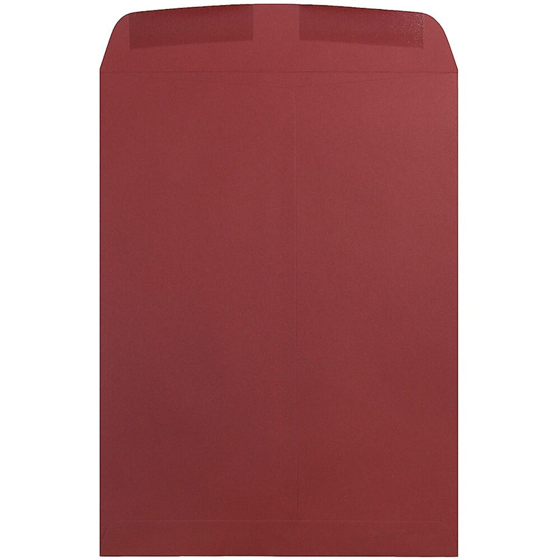 JAM Paper 10 x 13 Open End Catalog Envelopes, Dark Red, 100/Pack (31287541)