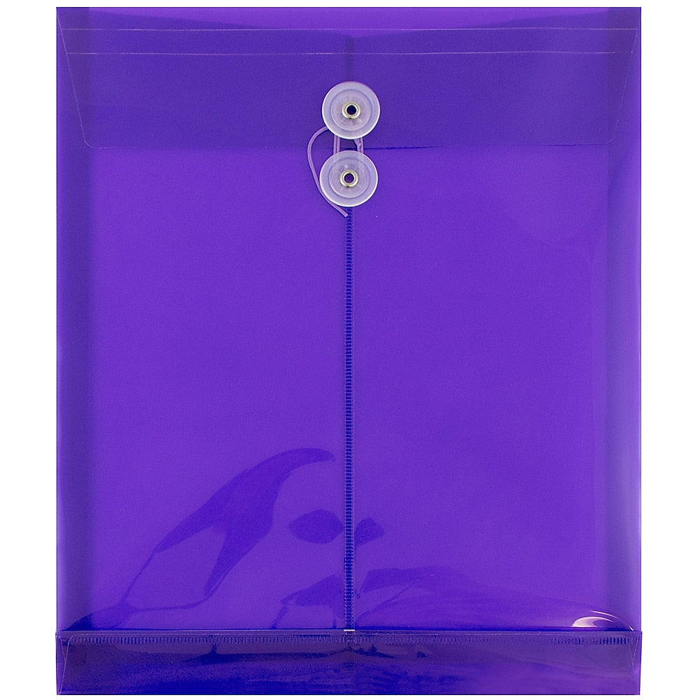 JAM Paper Plastic Document File, Letter, Purple, 12/Pack (118B1PU)