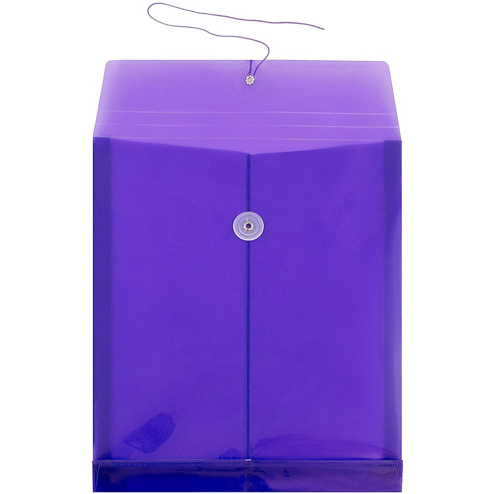 JAM Paper Plastic Document File, Letter, Purple, 12/Pack (118B1PU)