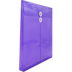 JAM Paper Plastic Document File, Letter, Purple, 12/Pack (118B1PU)