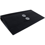JAM Paper® Plastic Envelopes with Button and String Tie Closure, #10 Business Booklet, 5.25 x 10, Black, 108/Pack (921B1BLB)