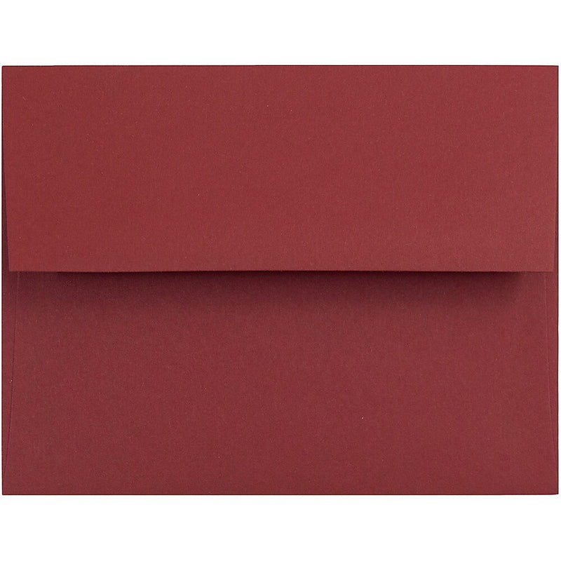 JAM Paper A2 Invitation Envelopes, 4.375 x 5.75, Dark Red, 25/Pack (31511305)