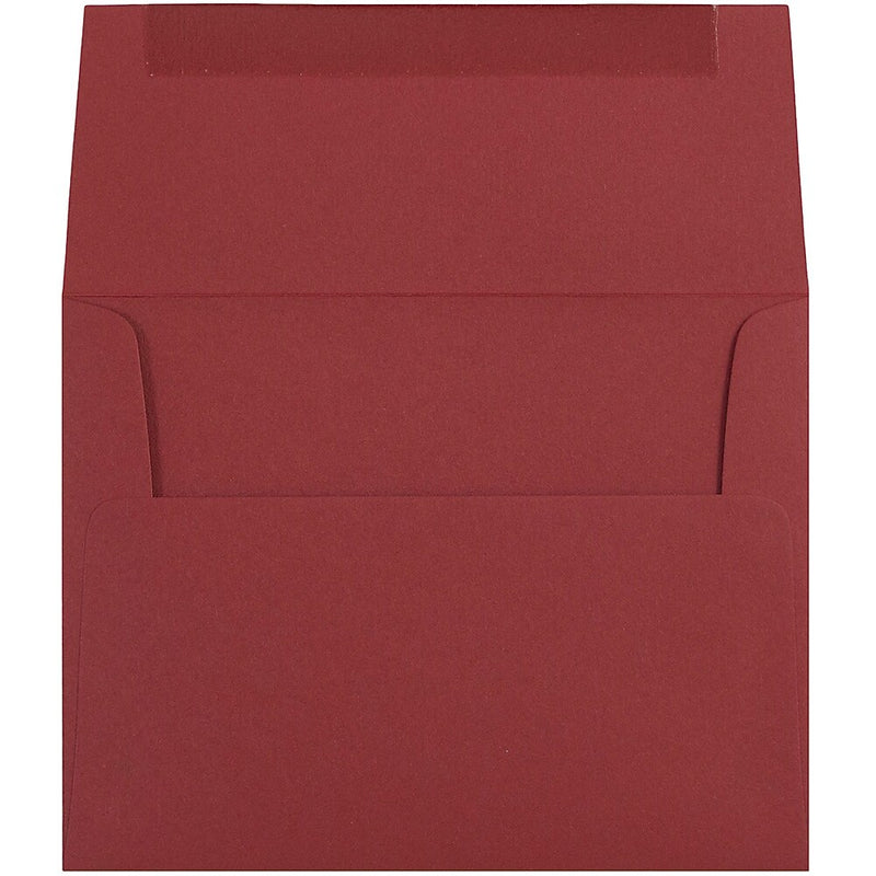 JAM Paper A2 Invitation Envelopes, 4.375 x 5.75, Dark Red, 25/Pack (31511305)